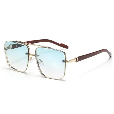 Men's HD Polarized Pilot Sunglasses, Retro Toad Style - 12
