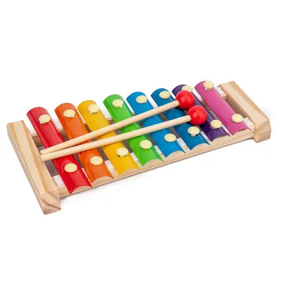 Holz-Lernspielzeug-Set mit Xylophon und Perlen für Babys - 6