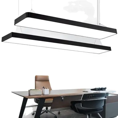 Ultra Bright LED Linear Pendant Light for Office and Commercial Spaces