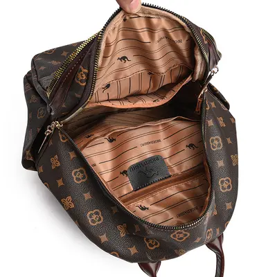 Genuine Soft Leather Backpack for Women, Large Capacity Casual Daypack - 5