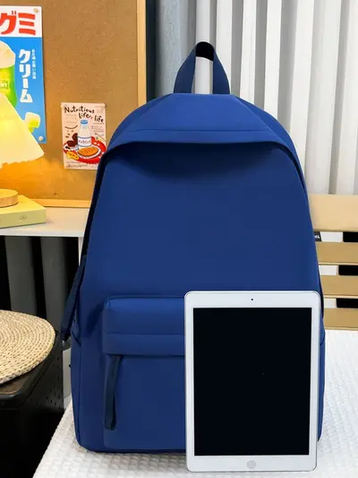 Minimalist Large-Capacity Student Backpack, Harajuku Style Middle School - 6