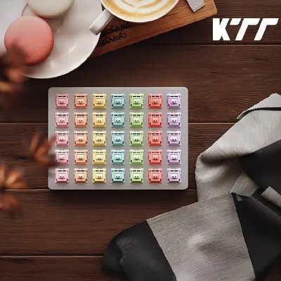 现货KTT康腾特Macaron马卡龙系列线性段落轴机械键盘DIY客制化5脚 - 2