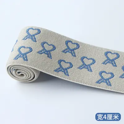 4 cm jakarlı bel bandı, polyester, yumuşak ve rahat - 9