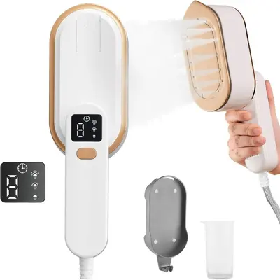 Portable steam garment steamer with digital display, handheld mini - 5