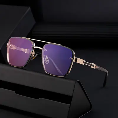 Men's Square Frame Retro Driving Sunglasses