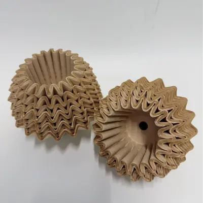 Verdicktes Kuchenform-Kaffeefilterpapier W155 250 für Handfilter, aus Naturholzzellstoff - 9
