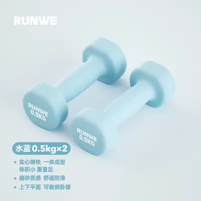 Langwei Dumbbell Set, Women's and Men's Home Fitness, Pure Iron, Arm Training