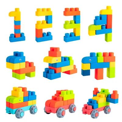 Soft Silicone Building Blocks for Babies, Chewable and Boil-Safe - 6