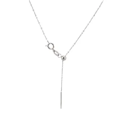 Needle-type O-chain bead necklace for women, hypoallergenic - 4