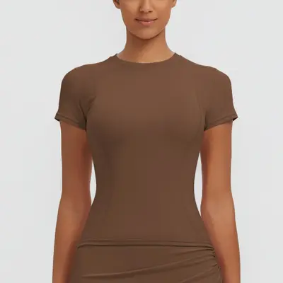 Women's Quick-Dry Thin Breathable Yoga Top T-Shirt, High Stretch - 8