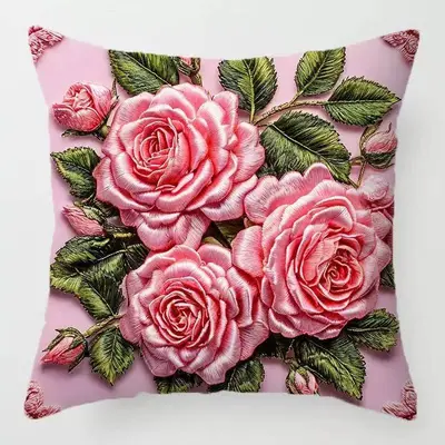 Grenzüberschreitender Frühlings- und Sommersonnenblumen-Kissenbezug mit Steppung, Sofa-Sonnenblumen-Dekokissen, neues Wohnzimmer-Plüsch-Kissen, Sonne - 12