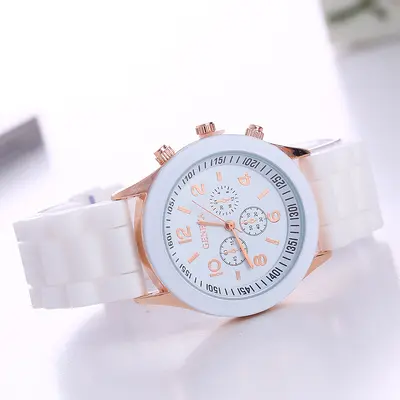 Spot Geneve Geneve Silikon Uhr Damen Korea-Stil elegant und schön farbiges Gel Student Casual Uhr - 7