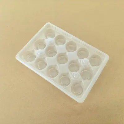 PP-Kunststoffschale für 15 Wantan, Innenverpackung für Tiefkühlkost
