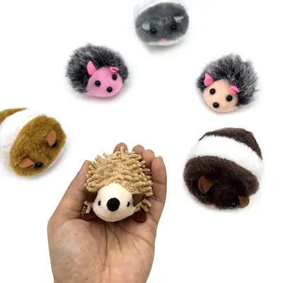 Realistic Vibrating Mouse Cat Toy with Pull String, Animal Figure - 4