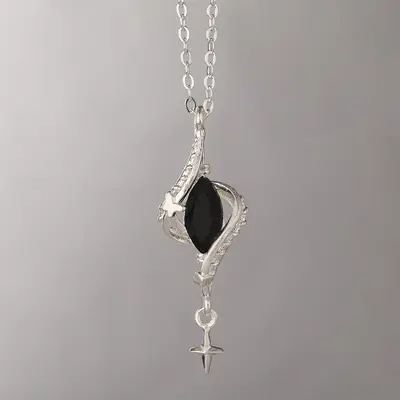 Forest style wrap necklace with hollow design