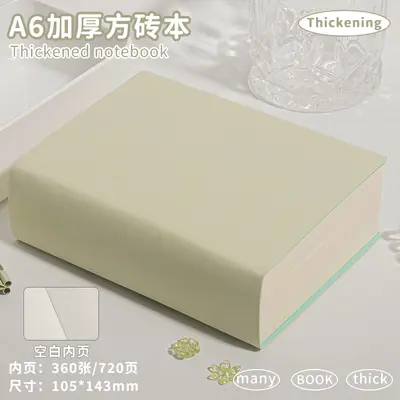 A6 Extra Thick Blank Sketchbook, Small Square Format - 11