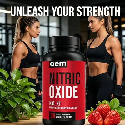 爆款现货 一氧化氮胶囊NITRIC OXIDE健身适配植物胶囊 跨境批发