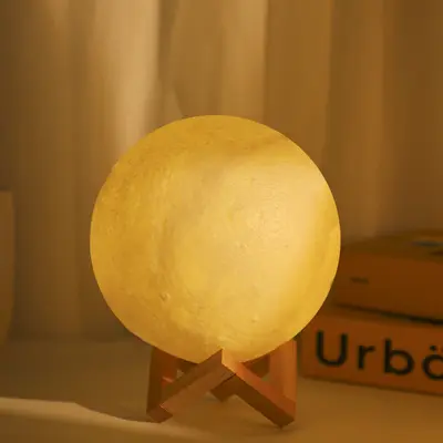 Yaratıcı diy vinil ay lambası gezegen lambası başucu atmosfer lambası süsler yıldızlı gökyüzü ay lambası pat lamba gece lambası