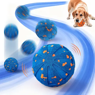 Automatic Dog Walking Ball, Chew-Resistant Bouncing Dog Toy for Medium and Large Dogs - 4