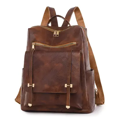 Retro Women's Backpack, Large Capacity, Daily Use - 1
