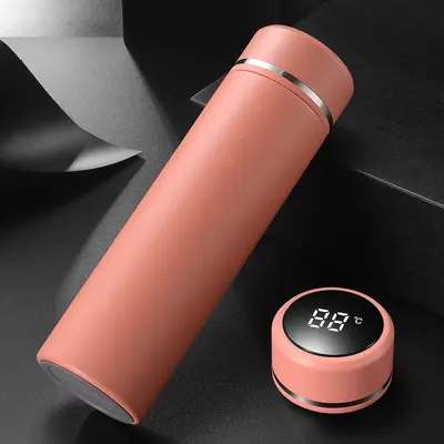 316 Stainless Steel Men's Thermos with Smart Temperature Display and Tea Infuser - 8