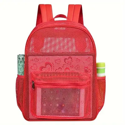 Heavy-Duty Mesh Beach Backpack, Sand-Free - 3