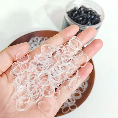 Amazon Şeker Kutulu Lastik Saç Bağı Saç Bağlama Lastiği Saçı Hasarlamayan Tek Kullanımlık Saç Halkası Güçlü Gerilir Kopmaz Toptan