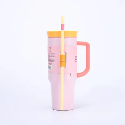 304 Paslanmaz Çelik Termos Bardak 40 oz, Pipetli Taşınabilir Outdoor Bardak - 10