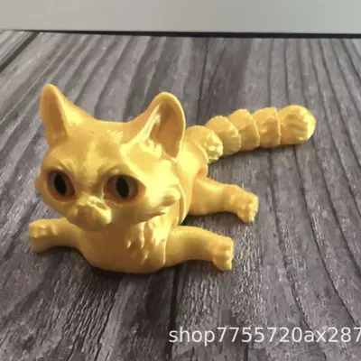 3D Baskı Sevimli Kedi Yavrusu Figürü, Çocuklar İçin Dekoratif Süs - 9