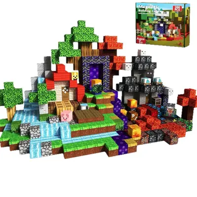 Magnetic Building Blocks Set for Children, Educational Magnetic Tiles - 5
