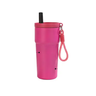 304 Paslanmaz Çelik Termos Kupa, Taşıma Askılı, 500 ml