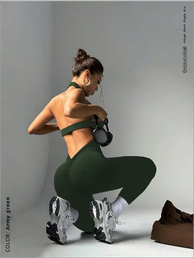 Women's Sports Jumpsuit, Open Back, Quick-Dry, Solid Color - 8