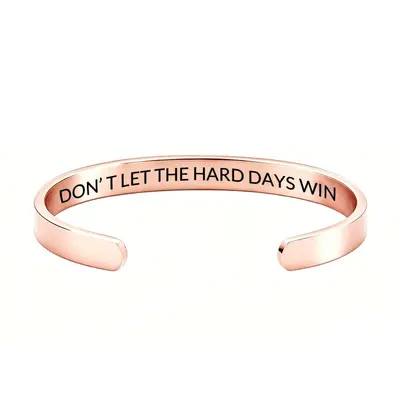 Stainless steel open bracelet, engraved design, multicolor - 9