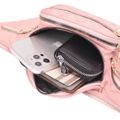 Chain Oxford Cloth Women's Waist Bag Large Capacity Crossbody - 5
