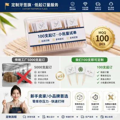 Disposable Toothpick Flags for Restaurants and Hotels - 7