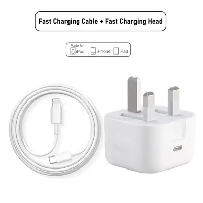 PD20W İngiliz standardı hızlı şarj başlığı, Apple iPhone15-11Pro 8 için üç pimli katlanabilir şarj cihazına uygun - 12