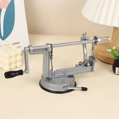 Hand-crank apple peeler 3-in-1 automatic fruit slicer - 2