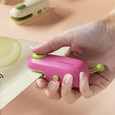 Mini heat sealer machine, portable, food sealing