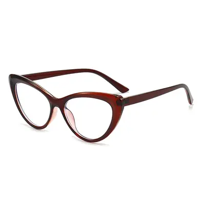 Triangle Cat-Eye Glasses Frame, Ultra-Lightweight, Prescription Lenses Available - 8