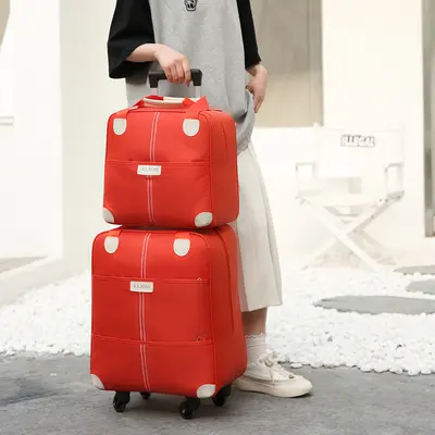 Leichte Trolley-Reisetasche mit Universalrollen, Bordgepäck - 4