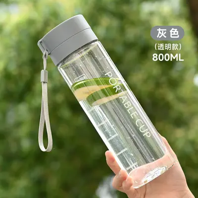 Sommersport-Trinkflasche mit großem Fassungsvermögen, kreative Studentenschale mit tragbarem Griff, Kunststoffbecher, Werbeartikel-Geschenkbecher - 13