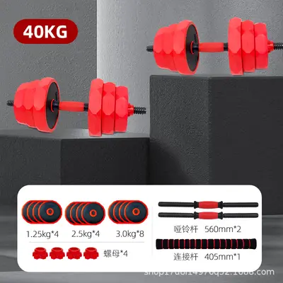 Verstellbares Langhantel und Kettlebell Set - 11