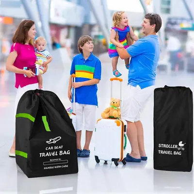 Kindersitz-Reisetasche Flugzeugtasche Kinderwagentasche Aufbewahrungstasche Korb Staubbeutel - 2