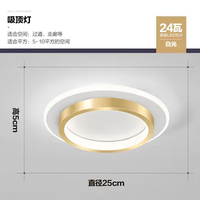 Minimalist Scandinavian LED Corridor Ceiling Lamp - 10