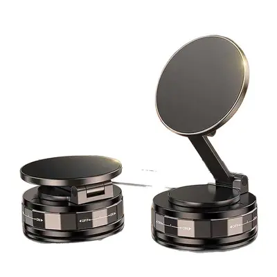 Vacuum Suction Cup Magnetic Phone Holder, Detachable Car Navigation Mount - 5