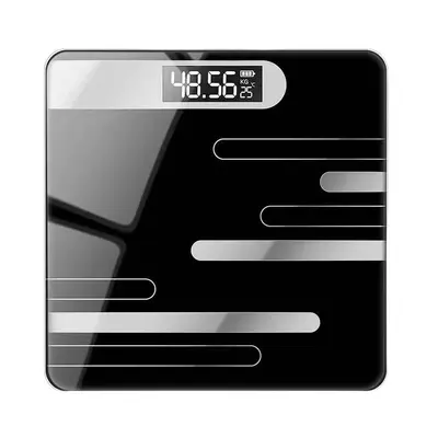Digital bathroom scale rechargeable glass surface precise measurement