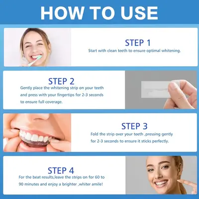 3DTEETH Teeth Whitening Strips PAP Non-Peroxide Residue-Free - 3