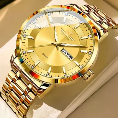 Men's Automatic Dual Calendar Watch Waterproof Luminous - 3