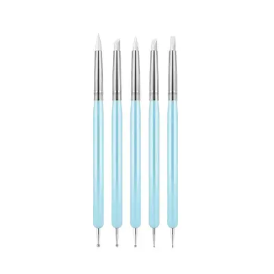 Wooden Dotting Pen Set, 5 Pieces Double-Ended, for Acrylic Nail Art - 12
