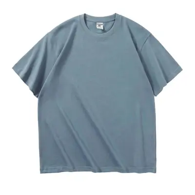 AG280g Maqin Schwerlast-Schulterfreies T-Shirt mit Druck Morandi Ami Khaki Japanischer Retro-Stil Kurzarm bedruckt Stickerei - 13